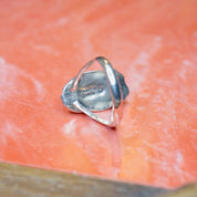 Vintage Prairie Fire Sterling Turquoise Ring, Beautiful Turquoise Ring With Silver Leaf/Flower Details, Native American Jewelry, 925