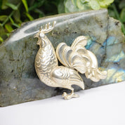 Vintage Sterling Lang Rooster Brooch, 1940's Ornate Silver Rooster Pin, Detailed Sterling Silver Rooster Brooch, Lang Sterling, 925 Jewelry