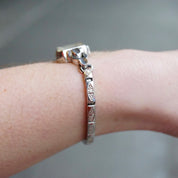 Vintage Elgin De Luxe 10K GF Ladies Watch, Petite White Gold Watch With Stretch Band, Manual 17 Jewel Movement Watch, Working Condition