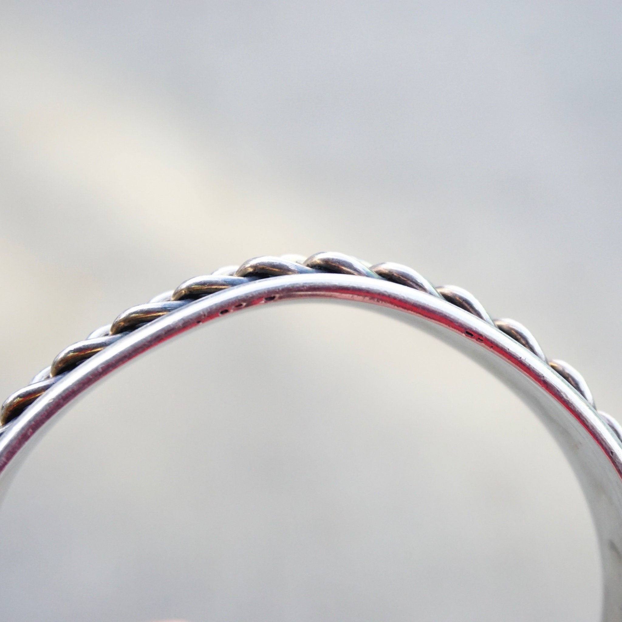 Vintage Braid Sterling Silver Cuff Bracelet, Thick Silver Bracelet With Woven Details, Sterling Silver Cuff Made In Mexico, 925 Jewelry