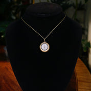 Vintage 10K Gold Compass, Victorian Compass Pendant With Gold Setting, Small Gold Compass With Hammered Details, 10K Gold Nugget Compass