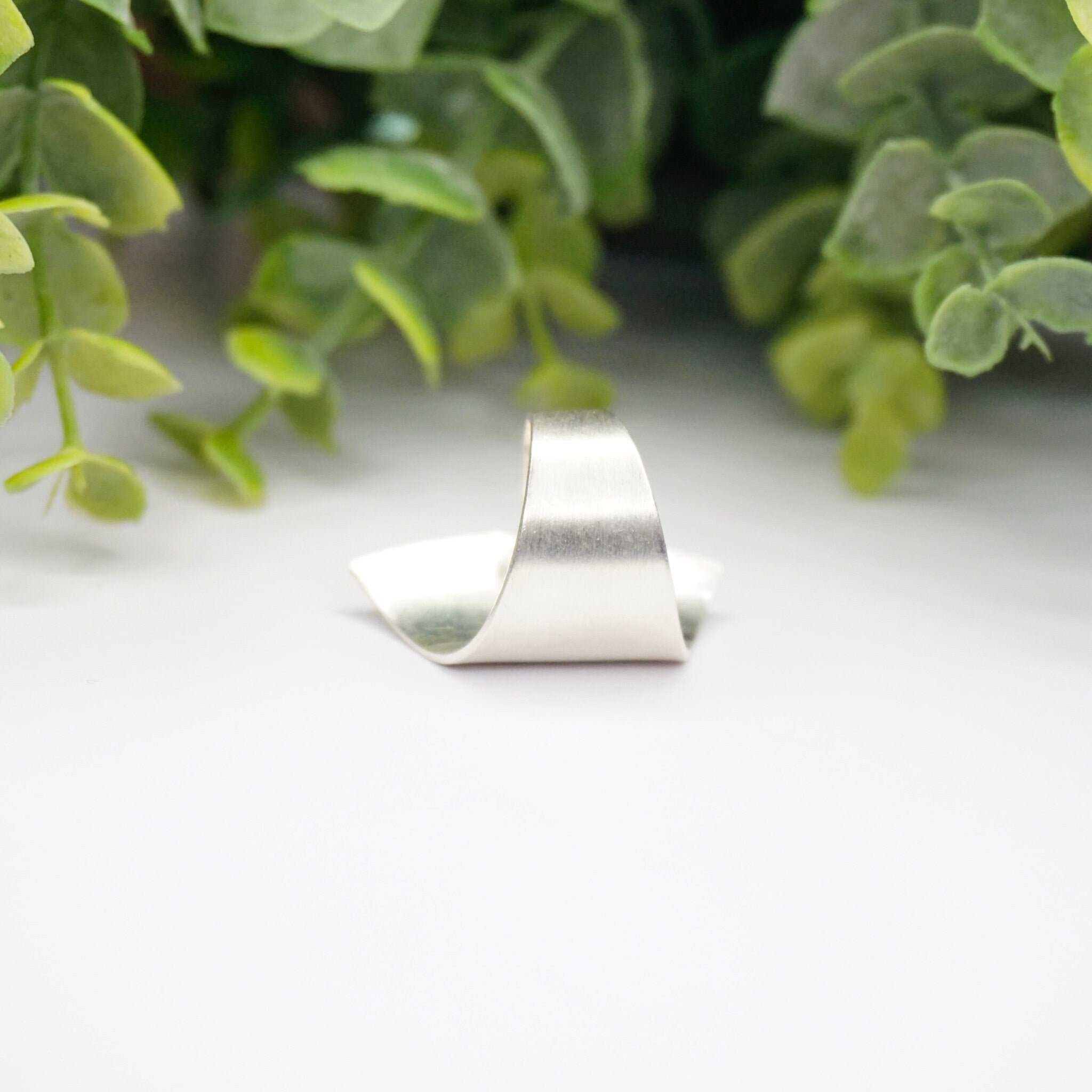 Vintage Kathy Lynn Mayeda Sterling Silver Wrap Ring, Rare Designer Silver Ring, Modernist Sterling Silver Fan Ring, 925 KLM Jewelry
