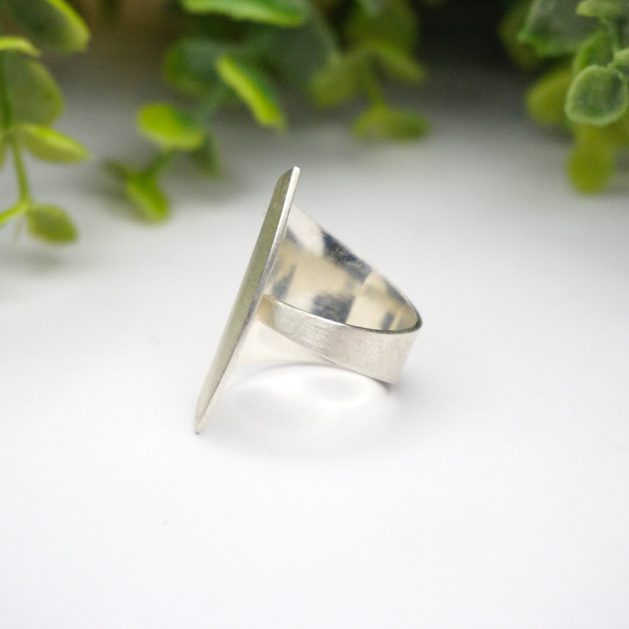 Vintage Kathy Lynn Mayeda Sterling Silver Wrap Ring, Rare Designer Silver Ring, Modernist Sterling Silver Fan Ring, 925 KLM Jewelry