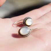Vintage Moonstone & Silver Earrings, Beautiful Moonstone Drop Earrings, Locking Hook Kidney Ear Wire Earrings, Petite Silver Earrings