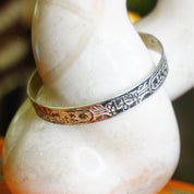 Vintage TAXCO Sterling Silver Hieroglyphic Bangle Bracelet, Antique Silver Bangle With Egyptian Motifs, Made In Mexico, 925 Jewelry