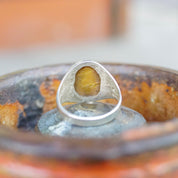 Vintage Tigers Eye Sterling Silver Ring, Minimalist Silver Ring With Oval Gemstone, Beautiful Tigers Eye Ring, 925 Jewelry, Size 11 US