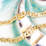 Vintage Givenchy Gold Tone Chunky Chain Necklace, Thick Cuban Link Necklace, Heavy Gold Chain, Designer Necklace, Unisex Jewelry, 25" Long