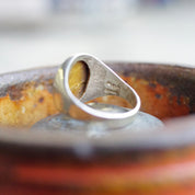 Vintage Tigers Eye Sterling Silver Ring, Minimalist Silver Ring With Oval Gemstone, Beautiful Tigers Eye Ring, 925 Jewelry, Size 11 US