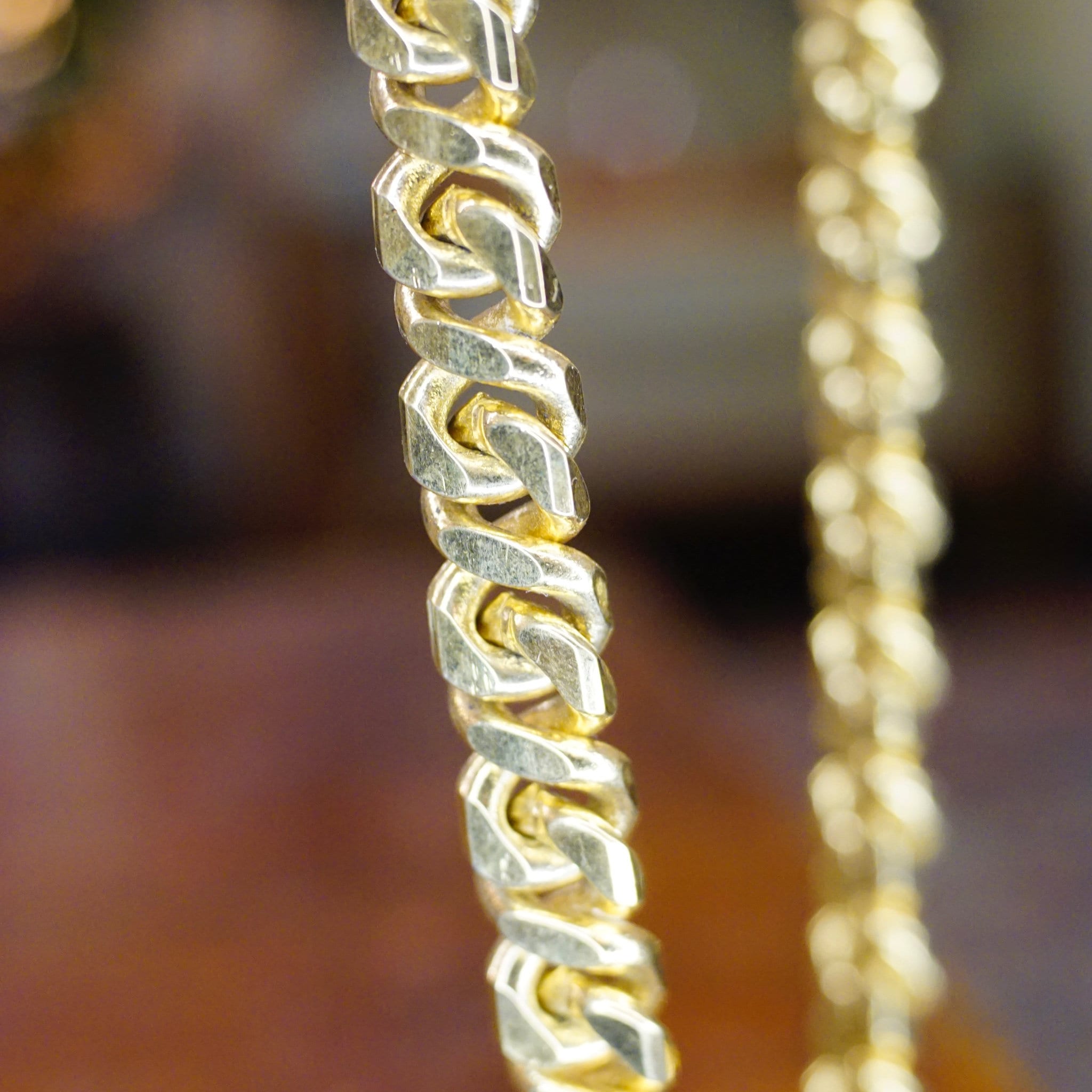 Vintage Givenchy Gold Tone Chunky Chain Necklace, Thick Cuban Link Necklace, Heavy Gold Chain, Designer Necklace, Unisex Jewelry, 25" Long