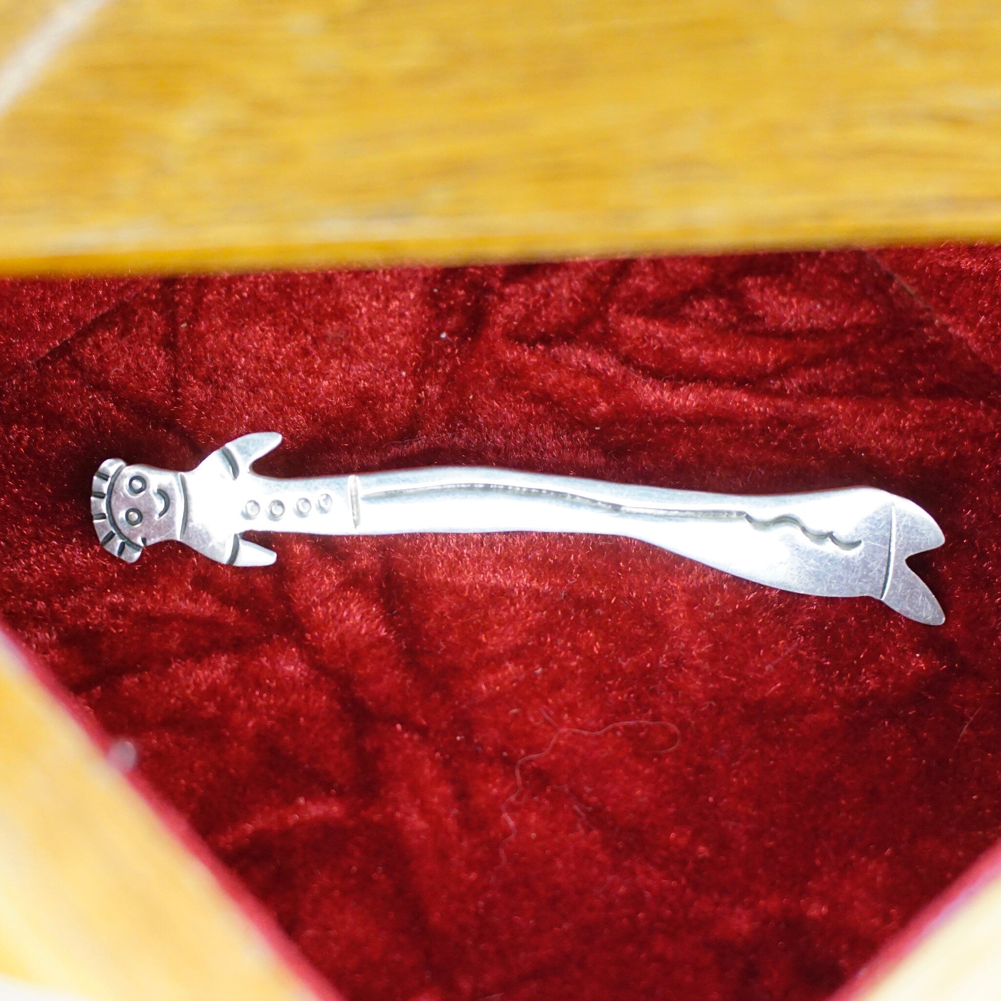 Vintage TAXCO Sterling Silver Long Boy Brooch, Unique Silver Brooch Of Little Kid With Long Legs, Cute Statement Accessory, Mexico 925