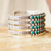 Vintage Zuni Snake Eye Turquoise Cuff Bracelet, Hammered Silver Cutout Cuff With 48 Turquoise Stones, Native American Cuff, Old Pawn Jewelry