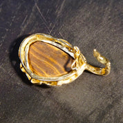 Vintage 14K Gold Crystal Opal & Diamond Pendant, Gorgeous Opalescent Pendant With Accent Diamonds, Ornate Gold Opal Necklace Pendant, 14K