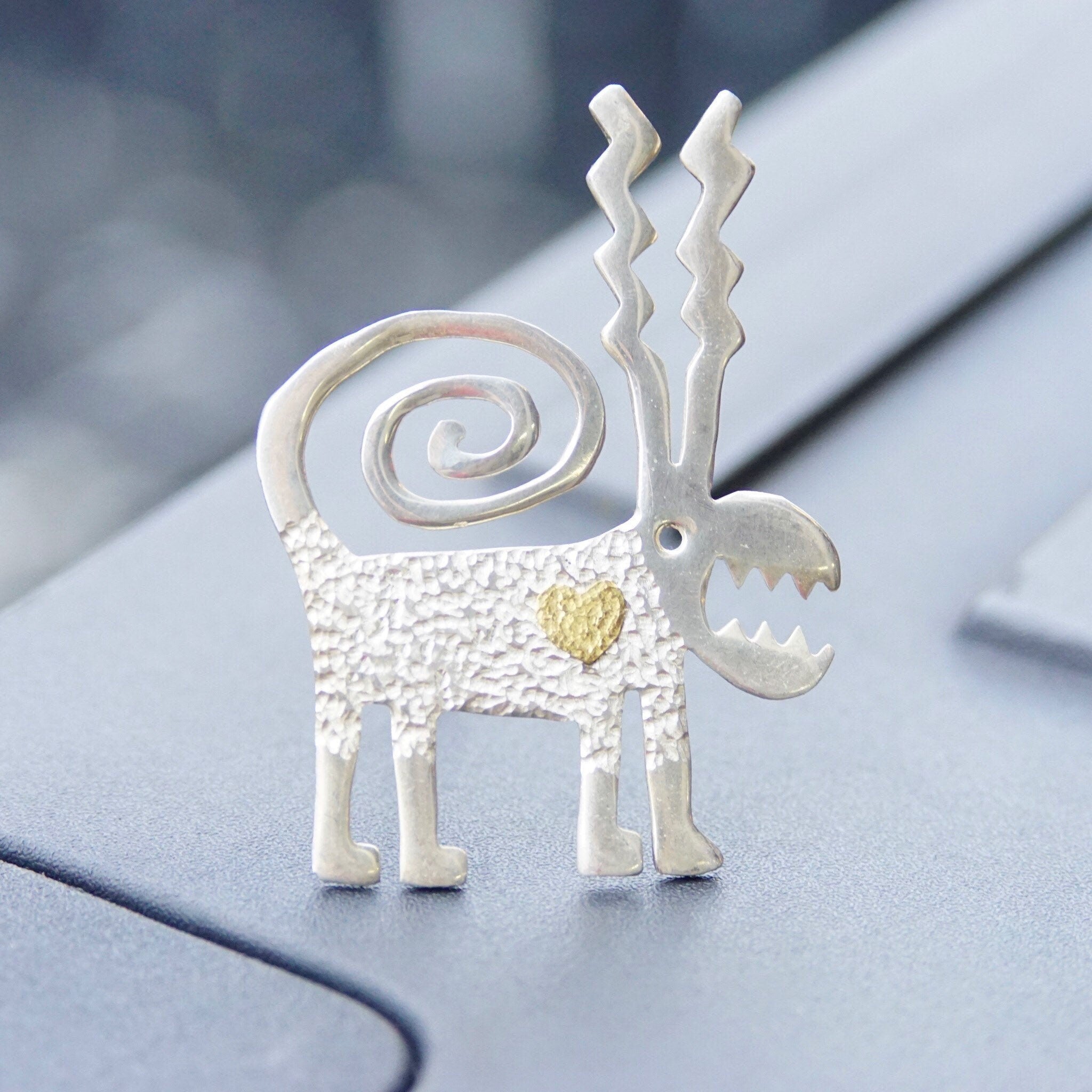 Abstract Animal Pin