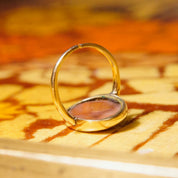 Vintage 14k Gold Cameo Ring, Classic Relief Cameo With Two Faced Figure, Unique Shell Carving, Yellow Gold Setting, Cut Band, Size 5 US
