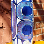 Vintage Mid Century Modern Inge Lise Koefoed Faience Vase 450/3116, 1960's Royal Copenhagen Denmark Fajance Pottery, 11 1/4" Tall