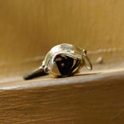 Vintage Articulated Abalone & Silver Fish Bottle Opener/Pendant, Iridescent Shell Inlay, Key Chain Bottle Opener, 3D Fish Pendant