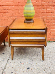 Vintage Mid Century Modern LANE First Edition Walnut & Pecan Coffee Table / End Table Set, In Amazing Condition, Style No. 1062 01