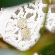 Vintage Signed Tabra 925 Moon Face Earrings, Small Sterling Silver Disc Stud Earrings, Moon God/Goddess, Unique Jewelry, 3/4 Diameter