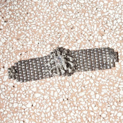 Vintage Rare Sergio Gutierrez Liquid Metal Swarovski Crystal Bracelet, Limited Edition, Mesh Bracelet, Emerald Cut Crystal, Haute Couture