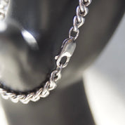 Vintage Sterling Silver Marcasite Engravable Plate Curb Chain Bracelet, 6mm Chain Bracelet, Accent Marcasite, Silver Monogram Plate, 7" L