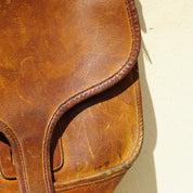 Vintage 1970's Authentic Coach Leatherwear Messenger Bag No. 633-2179, Chocolate Brown Leather Courier Bag, Front Flap, Adjustable Strap