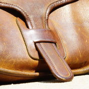 Vintage 1970's Authentic Coach Leatherwear Messenger Bag No. 633-2179, Chocolate Brown Leather Courier Bag, Front Flap, Adjustable Strap