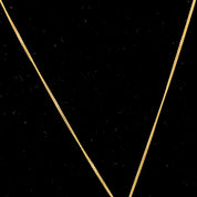 Vintage Italian 14K & 18K Gold Pendant Necklace, 14K Yellow Gold Cable Chain 1mm, 18K Yellow Gold Figure Pendant, Tribal/Symbolic, 17" Long