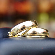 Vintage 14K Yellow Gold Hoop Earrings, Signed Sakes Fifth Avenue, Petite Gold Latch Back Hoops, Classic Gold Earrings, 1 1/2" Long