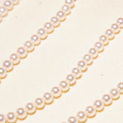 Vintage Mikimoto Cultured Pearl Necklace With 18K White Gold Charm & Clasp In Original Box, 4.5mm Pearls, Japanese Designer, 16.5" Long
