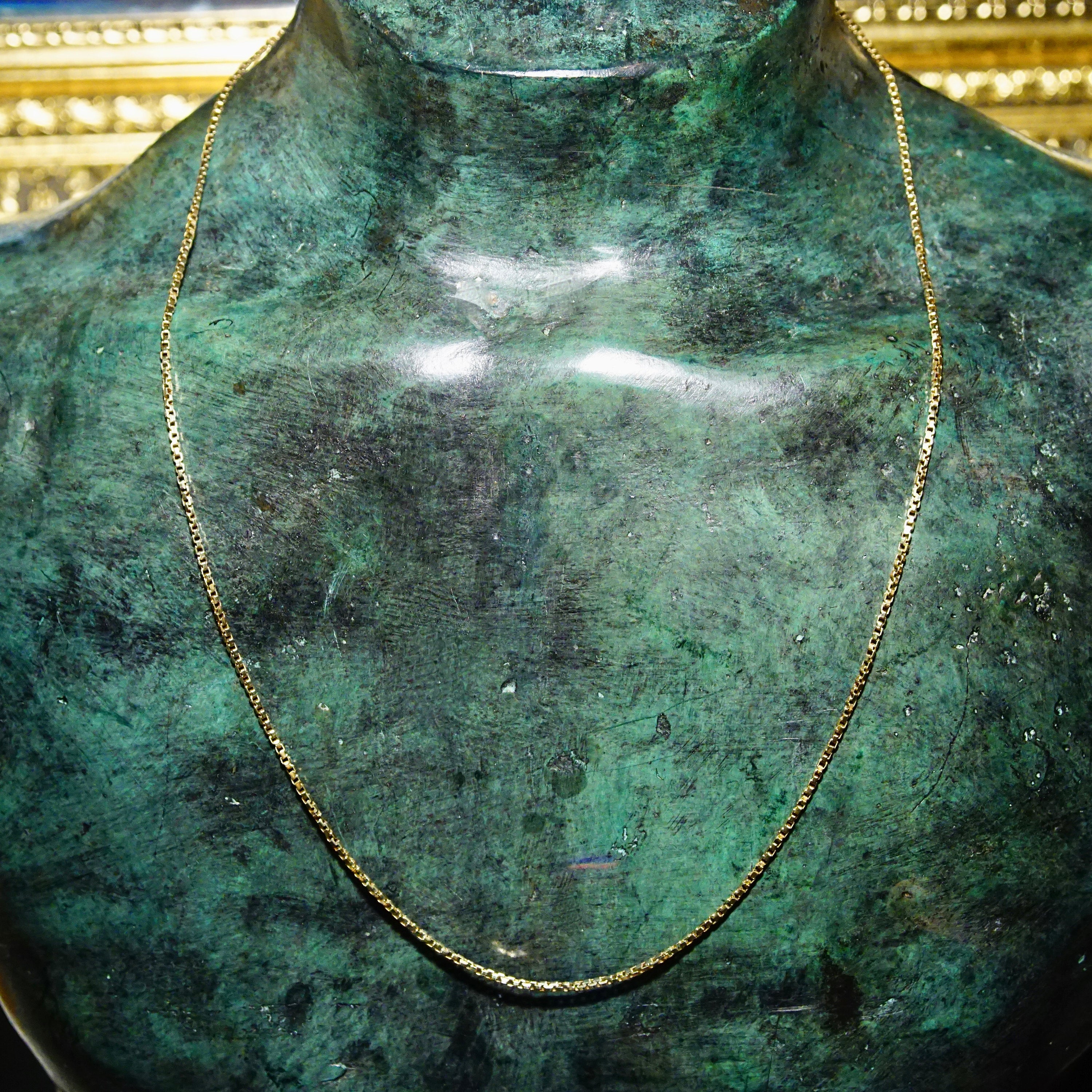 Long Chain, Minimalist 14k Gold Jewelry, Unisex, 24" Long
