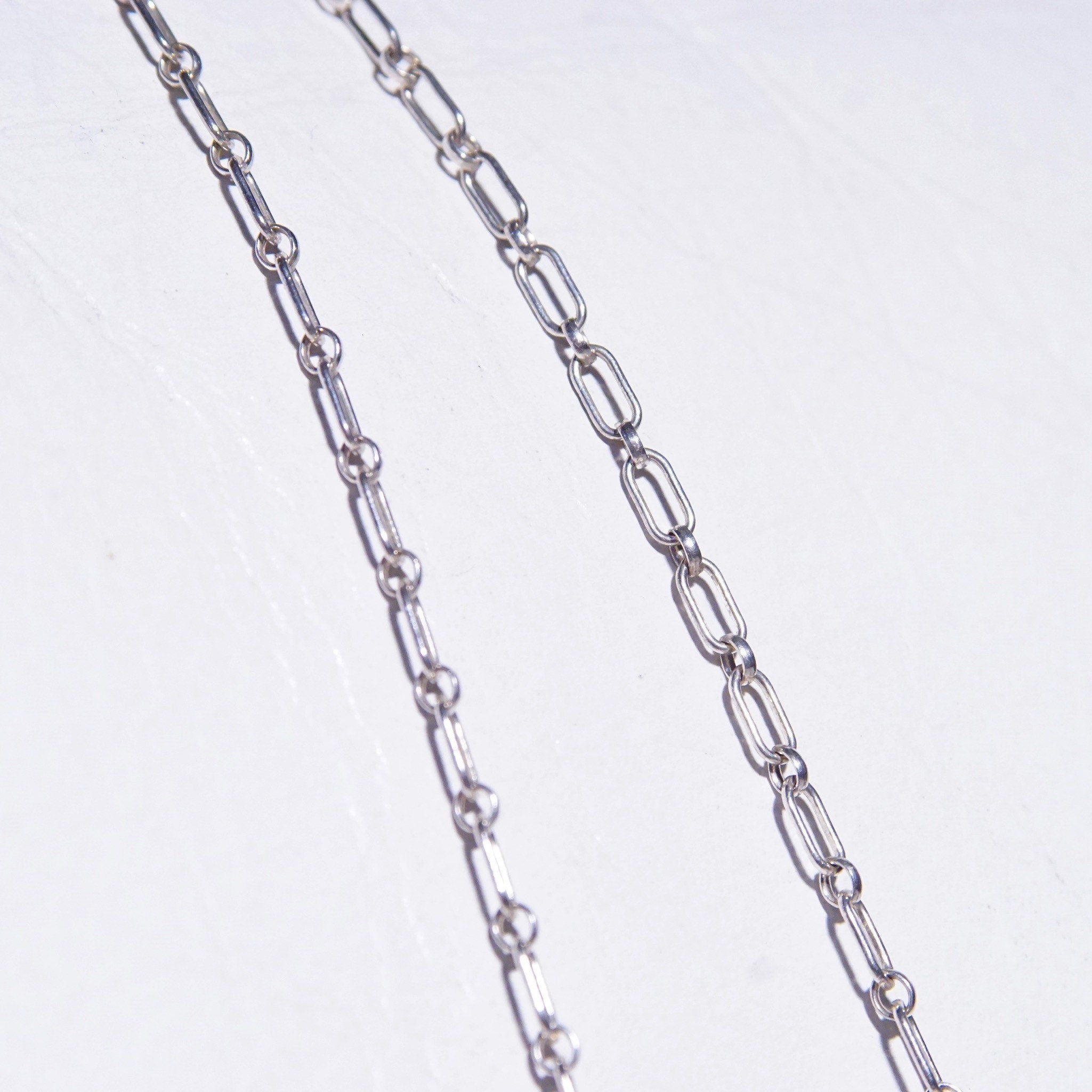 Vintage Native American Sterling Silver Lapis Lazuli Pendant Necklace, 3-Stone Pendant, Engraved Leaf Settings, Oval Link Chain, 20 3/4" L