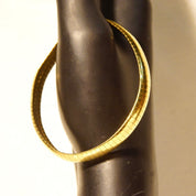 Vintage Italian 14K Yellow Gold Omega Bracelet, Solid Gold Link Bracelet, 8mm Gold Band, Box Clasp, Unisex, 585 Jewelry, 7 1/8" L