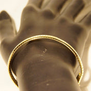 Vintage Italian 14K Yellow Gold Omega Bracelet, Solid Gold Link Bracelet, 8mm Gold Band, Box Clasp, Unisex, 585 Jewelry, 7 1/8" L