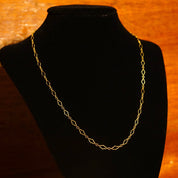 Vintage 14K Gold Filigree Chain, Art Deco, Fancy Yellow Gold Links, Elegant Gold Choker, 585 Accessories, 18 L