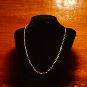 Vintage 14K Gold Filigree Chain, Art Deco, Fancy Yellow Gold Links, Elegant Gold Choker, 585 Accessories, 18 L