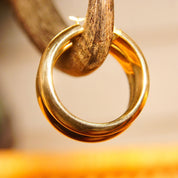 Vintage 14K Yellow Gold Hoop Earrings, Hollow Gold Tube Hoops, Small/Medium Hoops, Lightweight, Hinged Wire Post,