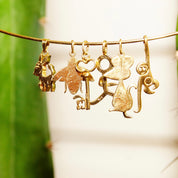 Vintage 14K Solid Yellow Gold Charms/Pendants, Assortment Of Cute Gold Charms, Animal Shapes & Objets, 585 Charm Bracelet Accessories