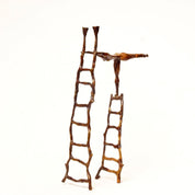 Vintage Abstract Modernist Bronze Nude Figural State/Candle Holder,