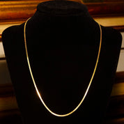 Vintage Italian 14K Gold Serpentine Chain, 2mm Articulated Gold Chain Necklace, Solid Yellow Gold Chain, Unisex 585 Jewelry, 19 3/4 L