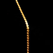 Vintage Italian 14K Gold Serpentine Chain, 2mm Articulated Gold Chain Necklace, Solid Yellow Gold Chain, Unisex 585 Jewelry, 19 3/4 L