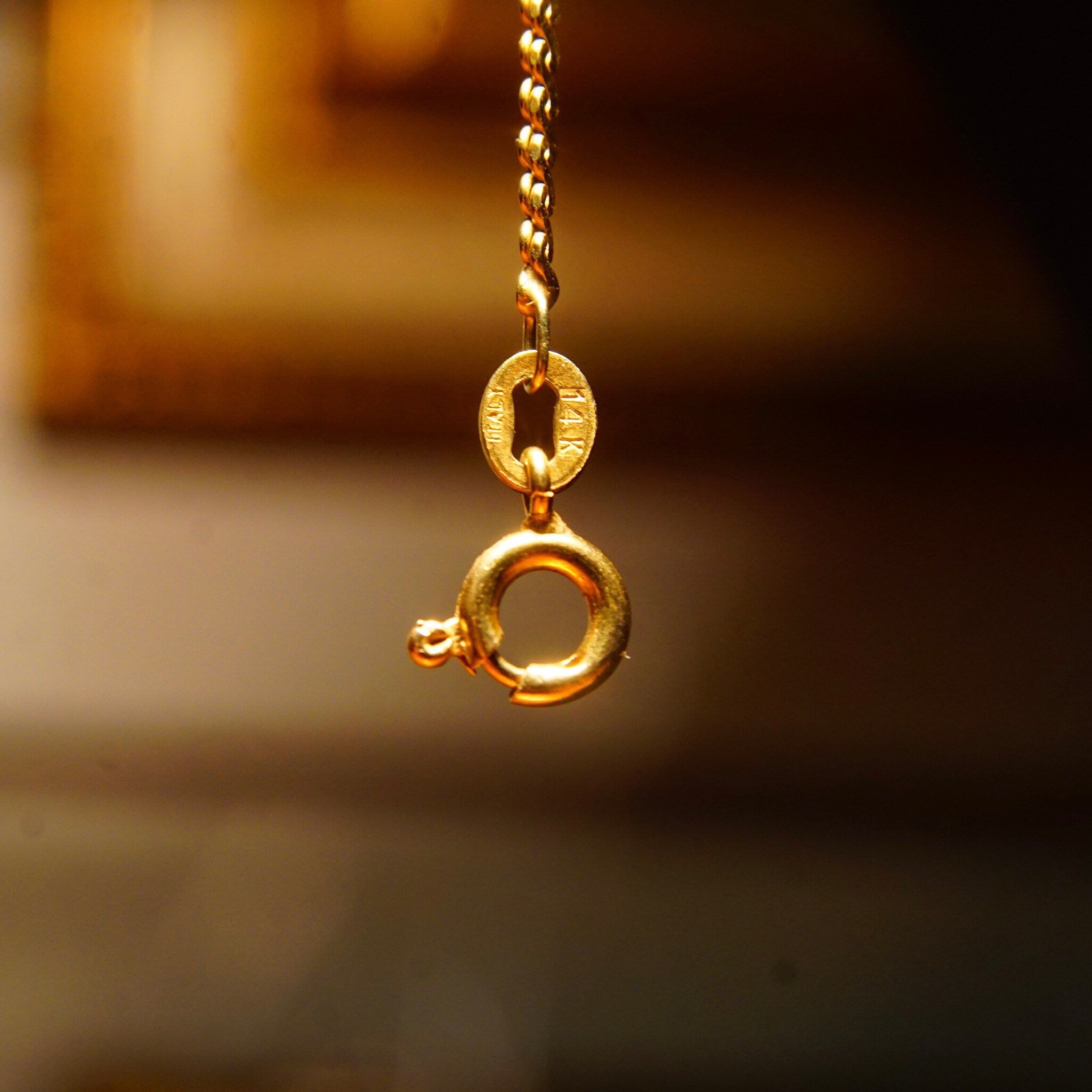 Vintage Italian 14K Gold Serpentine Chain, 2mm Articulated Gold Chain Necklace, Solid Yellow Gold Chain, Unisex 585 Jewelry, 19 3/4 L