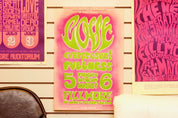 Vintage Signed 1966 Love The Fillmore Auditorium Concert Poster, BG-21, 2nd Print, Bill Graham Presents, Wes Wilson, Very Fine Condition