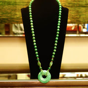 Vintage Chunky Bead Necklaces, Hand-Cut Coral Beads, Chinese Blue & White Porcelain Beads, Green Aventurine Necklace, Faux Coral Necklace