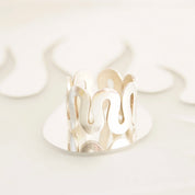 Vintage Bohemian Modernist Sterling Silver Squiggle Ring, 15mm Silver Band Ring, Unisex, Stackable 925 Rings, Size 10 US