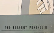 1988 Patrick Nagel The Playboy Portfolio Framed Serigraph Painting Print, Pop Art Style Illustration Of Undressed Woman, 36.25" H x 24" W