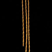 Vintage Abstract Modernist Sterling Silver Gold Wire Tassel Pendant Necklace, 16 1/2" L