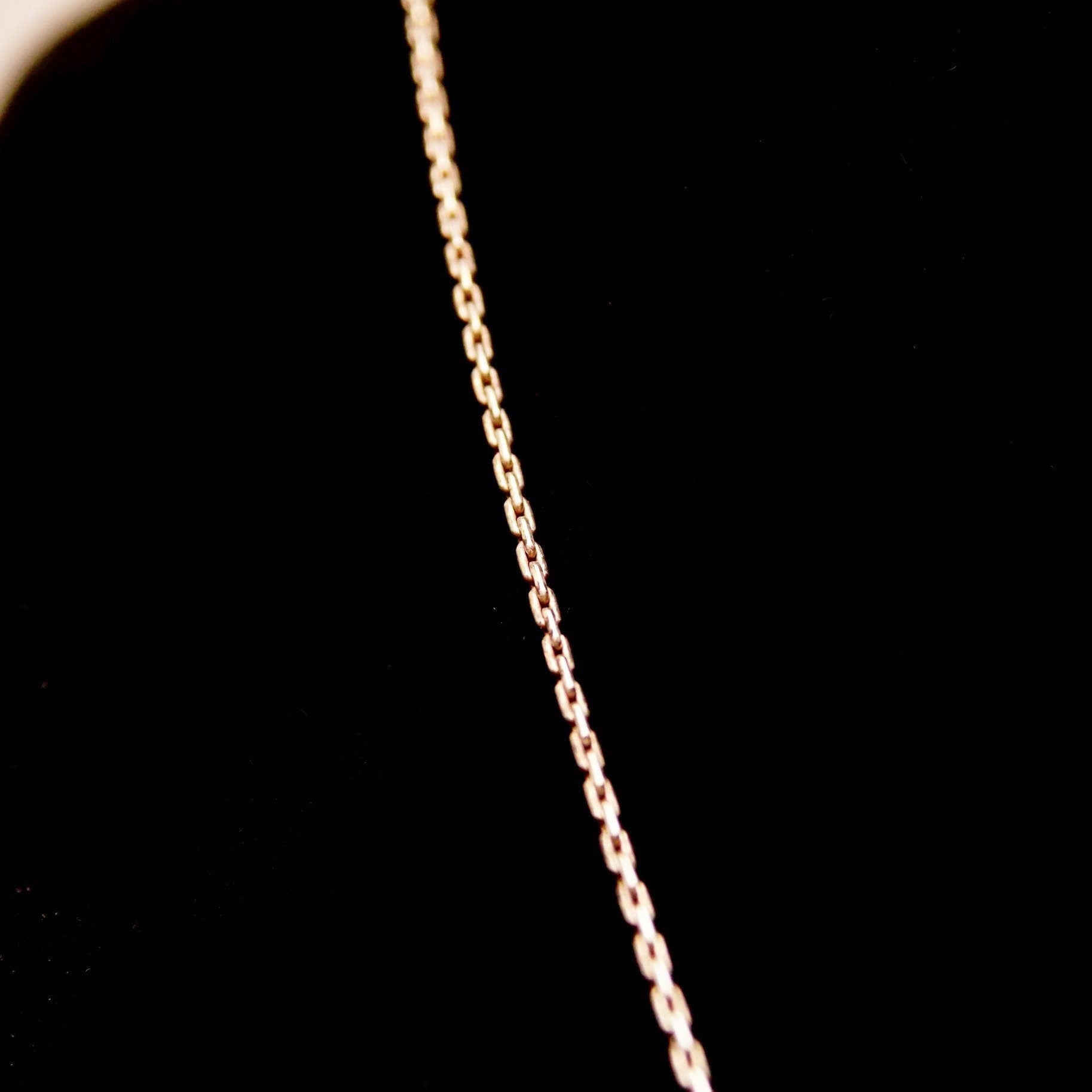Vintage MINAS 925 Question Mark Necklace, Polished Sterling Silver Question Symbol Pendant, 1mm Boston Link Chain, Cute Choker, 16 1/4" L