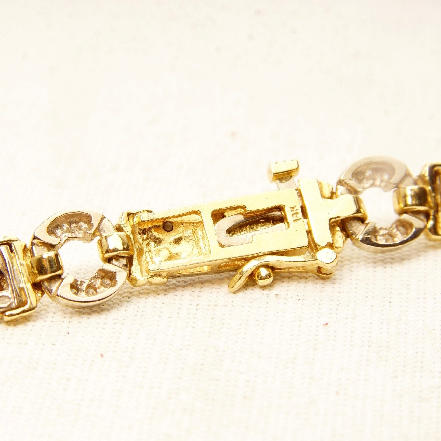 14K Diamond Panther Knocker Collar Necklace, Diamond Encrusted Pendant & Chain, 1.56 TCW, Solid 585 Gold, 16 1/4" L