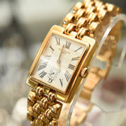 Vintage 1990s PATEK PHILIPPE Gondolo Solid 18K Gold Link Wrist Watch, 18 Jewel Movement, 5010/1 Swiss 215, 25m Water Resistant