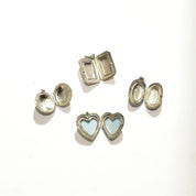Vintage Engraved Sterling Silver Lockets, Double Sided, Intricate Etched Designs, Heart, Oval, Circle, Rectangle Lockets Pendant, 925